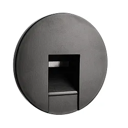 Capot ALWAID 2 - SQUARE rond, noir