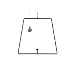 Suspension pendulaire MIRAM mécanique, fixation magnétique, gris clair