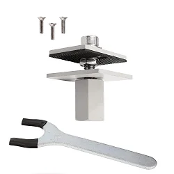 mounting set OFFICE THREE TABLE LAMP adjustable, removable, white aluminum