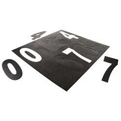 Numéros de maison CASA / NUMBER 0-9, noir