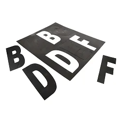 Numéros de maison CASA / LETTER A-F, noir