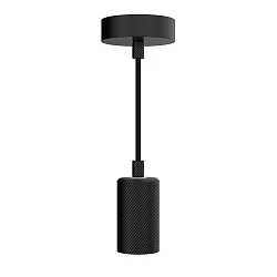 Luminaire à suspension ALILX WAVE 2M à 1 flamme, court, réglable E27 IP20, noir gradable