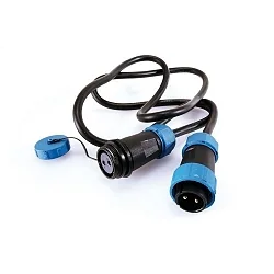 Cable system Weipu HQ 12/24/48V Connecting cable 2-poles, 500cm