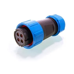 Prise de connexion WEIPU 4-polig 4 pôles, bleu, noir 