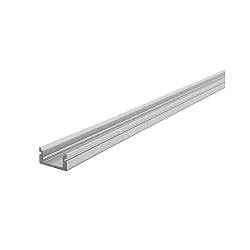 AU-01-08, flat U-profile for 8 - 9,3 mm LED stripes, 200cm, anodized aluminum