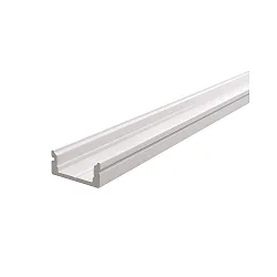 Profil en U AU-01-12 plat, blanc mat