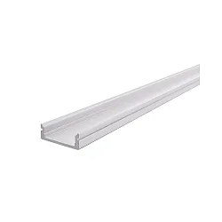 Profil en U AU-01-15 plat, blanc mat