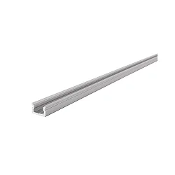 Profil en U AU-01-05 plat, argent mat