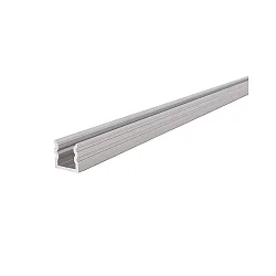 LED profile AU-02-05 high U-profile for 5-5,7mm LED stripes, 200cm, anodized aluminum