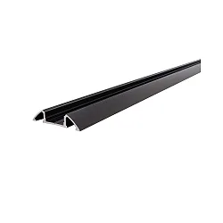 Profil de montage AM-01-10 plat, noir mat