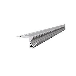Profil de marche d'escalier AL-01-10, argent mat