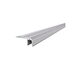 Profil de marche d'escalier AL-02-10, argent mat