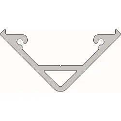 Profil d'angle AV-05-12 argent mat, anodisé