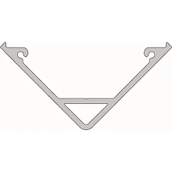 Profil d'angle AV-05-15 argent mat, anodisé