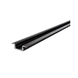 Profil en T ET-01-08 plat, noir mat