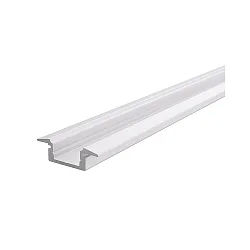 Profil en T ET-01-08 plat, blanc mat