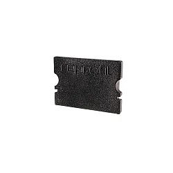 Endcaps P-AU-02-15, 21 mm, 2 items, black