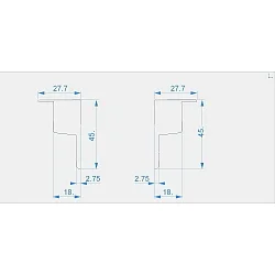 Embout EL-03-10 lot de 2, gris