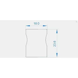 Embout AU-03-12 lot de 2, gris
