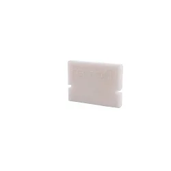 Endcaps H-AU-01-10, 16 mm, 2 items, white