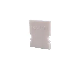 Endcaps H-AU-02-10, 16 mm, 2 items, white