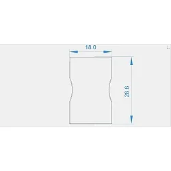Embout AU-03-12 lot de 2, gris