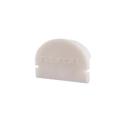 Endcaps R-AU-01-15, 21 mm, 2 items, white