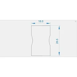 Embout AU-03-12 lot de 2, gris