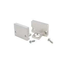 Embout AU-10-12 lot de 2, argent anodisé