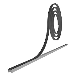 Accessoire Couverture du profil P-10-12, noir 2000cm