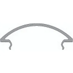 Cover R-05-25, BxH: 60,2x14,5mm, white satined, 200cm