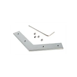 Ecrou à fente connecteur d'angle AU-10-12, argent