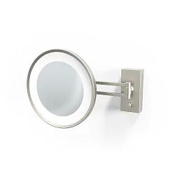 Miroir avec éclairage BS 36 LED 3 fois IP 44, nickel satiné 