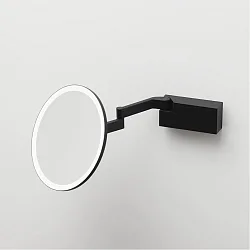 Miroir avec éclairage VISION R miroir avec grossissement 5x IP44, noir mat 