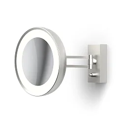 mirror with lighting BS 36 LED 7-fold IP 44, nickel satined 