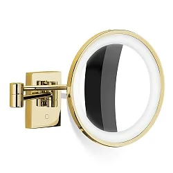 Miroir avec éclairage BS 40 LED 3 fois IP 44, or 
