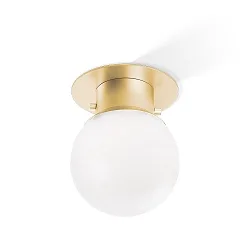 ceiling luminaire GLOBE 20 E27 IP 44, gold matt 