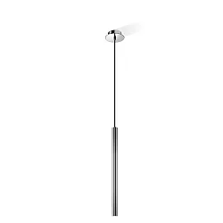 LED Pendant luminaire PIPE 1, 6,5W, 350mA, 3000K, 600lm, IP20, chrome