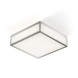Applique et plafonnier BAUHAUS 3 N LED IP44, nickel satiné gradable