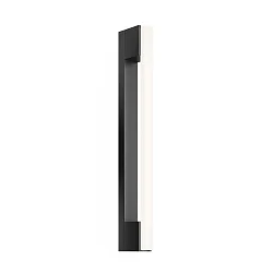 Wall luminaire OMEGA 50, S14s, 50cm, 2 sockets, IP20, black matt