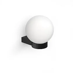 Luminaire mural CLUB LIGHT E27 IP20, opale, noir mat 