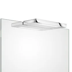 LED Mirror luminaire SLIM 1-24 N LED, 8W, 3000K, 1280lm, IP44, nickel satin