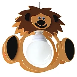 Luminaire à suspension LÖWE LEO à 1 flamme E14 IP20, saumon