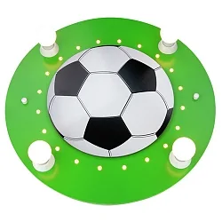 Luminaire de plafond FUSSBALL 4 flammes E14 IP20, bleu foncé, blanche