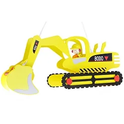 Luminaire à suspension BAGGER BODO à 2 flammes E27 IP20, jaune