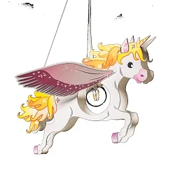 Luminaire à suspension PEGASUS MÄRCHENWELT E27, rose