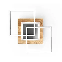 Luminaire de plafond PANAMA MEDIUM, chêne tremble naturel gradable