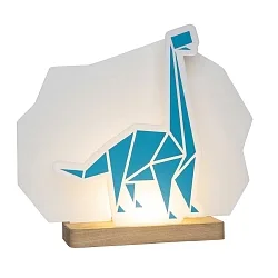 Lampe de table DINOS, bleu