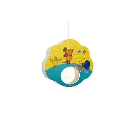 Luminaire à suspension MAUS E27, jaune, essence