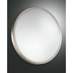 Luminaire de salle de bain PLAZA 3 flammes, grand E27 IP41, nickel satiné gradable
